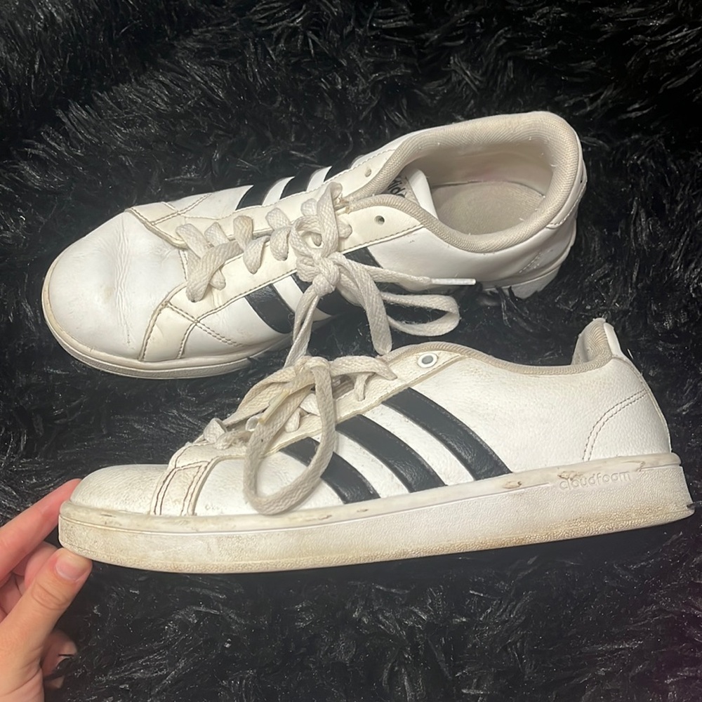Very used adidas shoes